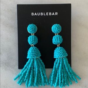 Baublebar Turquoise Color Tassle Earrings